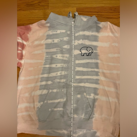 XL tie-dye Ivory Ella Sweatshirt - Picture 6 of 12